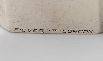 R.A.F. Sterling Silver Napkin Ring - C.E.N.G., Gieves Ltd London